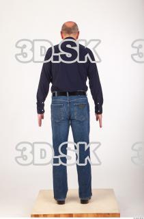 Whole body deep blue shirt jeans of Ed 0005